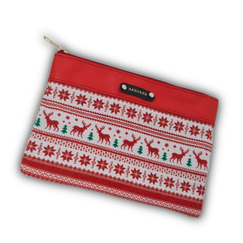 XMAS PU Personalised Pouch